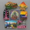 Fridge Magnets fridge magnets Barcelona mosaic Burj khalifa dubai golden Myanmar Prague san diego San Marino Thai Mermaid home decoration gifts 230711