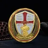 Arti e Mestieri Commercio all'ingrosso di oro placcato argento rilievo tridimensionale stampa a colori medaglie commemorative collezione monete nuove