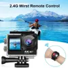 액션 카메라 4K 30FPS 1080P 스포츠 카메라 2.0 터치 LCD 4X EIS 듀얼 화면 WIFI 방수 리모컨 웹캠 비디오 레코더