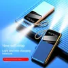 Power Bank 20000mAh Portable Digital Display External Battery Pack Built in Cables Charger Powerbank for Xiaomi iphone L230712