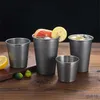 Mugs Retro Stainless Steel Beer Coffee Mug Microwave Safe Milk Juice Tumbler Office Tea Water Cup Bar Kitchen Drinking Tools R230712