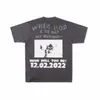 23SS Summer USA Studios Vintage Print Tee T Shirt Men Gear streetwear غير الرسمي مغسول القطن قصير الأكمام Tshirt 18 يونيو
