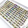 Bagues De Bande Bk Lots 100 Pcs Stripe Line Mix En Acier Inoxydable Hommes Femmes De Mariage Mâle Femelle Partie Bijoux En Gros Lot Drop Delivery Rin Dh7Cm