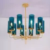 Pendelleuchten Nordic Modern Luxus Glas Kronleuchter Beleuchtung 6 Köpfe 8 15 Blau Cognac Wohnzimmer Esszimmer Schlafzimmer