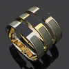 Brand Classic 12 mm breites Roségold-Manschettenarmband, luxuriöses Designer-Paararmband, europäisches modisches Edelstahlarmband für Männer und Frauen