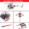 Onderdelen Accessoires JCZK 300C RC Helicopter Reserve Cabine Hoofdrotor Head Tail Assy Landingsgestel 230711