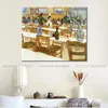 Hochwertige Vincent Van Gogh-Gemälde-Reproduktion, Innenraum eines Restaurants, handgefertigte Leinwandkunst, Landschaft, Heimdekoration für Schlafzimmer