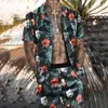 Heren Trainingspakken 2023 Beach Party Tij Cool Summer Shirt Suit Fashion Casual 3D Printing Comfortabel Multi-color Tweedelige set