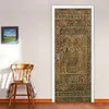 Tapeten Ägyptischer Pharao Türaufkleber Home Decor PVC Wasserdicht Selbstklebende DIY Wandbild Tapete Für Wohnzimmer Schlafzimmer Wand Poster