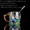 Mugs Blue Rose Enamel Crystal Cup Flower Tea Glass High-grade Glass Water Cup Flower Mug with Handgrip Perfect Gift For Lover Wedding R230712