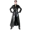 Vestito sexy in PVC nero Costumi di Halloween Abbigliamento da ballo esotico Donna Tuta in lattice erotico in ecopelle Club Wear Costume Sex Teddies260l