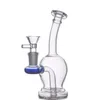 1 pz 6.2 pollici Bong di vetro Diffusione Fumo Pipa ad acqua 14mm Femmina Ash Catcher Dab Rig Dimensione del giunto di vapore con ciotole di tabacco