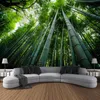 Tapestries Bamboo Landscape Large Size Wall Tapestry Art Decoration Curtain Hanging Home Bedroom Living Room Decoration R230710