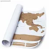 88X52 CM Nuovo Design Black Scratch Map Travel Scratch Off Map Miglior regalo per l'istruzione Scuola mapa mundi mapa L230704