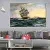 Marine Ship Canvas Wall Art Bird of Dawn the Sir Lancelot Montague Dawson dipinto a mano Seascape Bedroom Decor