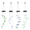 Droplight Mix And Match Welcome Solar Wind Chime Light Hummingbird Solar Gift Light Color LED Garden Hanging Light 202QH