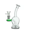 Mini de narguilé en gros Protable Protable Colorful Glass Water Dab Gig Bong Pipe avec un tabac mâle de 14 mm Herbe Dry Fumer Bowl