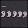 Charms 14X22Mm Natural Stone Magatama Pal Pink Quartz Crystal Chakra Reiki Healing Charm Pendants For Jewelry Necklace Marking Drop Dhuya