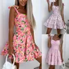 Domande Summer Fashion Dress for Women Abbigliamento 2023 Summer Gonna floreale Casual Beach Dresses Dresses Female Mini Abite Vestitido