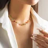 Chains 2023 Kpop Colorful Zircon Crystal Clavicle Chain Necklace Bridal Boho Simple Short Choker Y2K Jewelry Accessories For Women