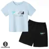 T Рубашки Summer Trapstar Tshirt Kids Boys Boys Beach Shorts Sets Streetwear Suit Men Женская одежда для девочек спортивная одежда 230711