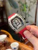 montres de haute qualité designer fantastique hommes montre-bracelet superbe rm052 Active Tourbillon montres YYGO haut de gamme qualité mécanique uhr NTPT tout boîtier en fibre de carbone montre