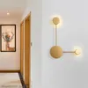 Duvar lambası modern led beyaz/siyah/altın demir dekorasyon ışıkları oturma odası yatak odası başucu kapalı aydınlatma wandlamp