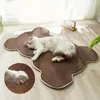 Pet Cute Teddy Bear Shape Anti-cat Scratch Pad Wear-resistant Bite Waterproof Quick-drying Pet Cat Rest Cat Mat