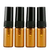 2,5 ml amberkleurige glazen etherische olie-spuitflessen Spray-container Reis hervulbare fles Monsterflesje-fles