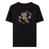 T-shirt da uomo Summer Cool Tiger Print T-shirt girocollo uomo T-shirt in cotone Casual All-match Simple maniche corte Top Luxury Streetwear