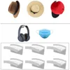 Haken 6x Hat Self Wall Mounted Hanging Storage Shelf Sticky No Drilling Rack Hal Closet Baseball CAPS Wasserij