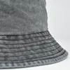 Basker Fiskarhattar Pure Color Hat Tvättad denim Utomhus fritidsskugga Män och kvinnor Hink Hip Hop Panama Bucke