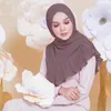 Ethnische Kleidung 180 70 cm Damen Islamischer Maxi Crinkle Cloud Chiffon Hijab Schal Einfarbiger Schal Muslimischer Langer Turban Stola Wrap Jilbab Kopftuch