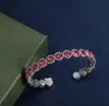 Designer Popolare Bracciale rigido Donna Europa America Stile di moda Braccialetti di cristallo Polsino Polsino Gioielli Regalo per gli amanti delle nozze