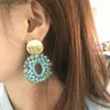 Pendientes de cristal a la moda para mujer, colgante de Nueva Barroca, joyería Oorbellen Bohemia Boucle D'oreille Z230712 2022