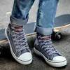 Stivali Nuove coppie Donna Stivali firmati in denim Piattaforma di tela Uomo Ragazzi Ragazze Classic High Top Punta tonda Scarpe casual piatte Sneakers 2023 L230712