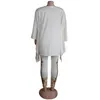 Vêtements ethniques blanc bleu robes africaines pour femmes 2021 haut pantalon costume Dashiki imprimer dames vêtements Robe Africaine Bazin Fashion295B