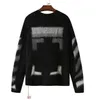 Дизайнерские свитера Ow Mans Women Black Sweater Luxu Fashion 12 Gradient Colour