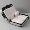 Bolsas de armazenamento Organizador de bagagem de viagem Roupas laváveis Bolsa de roupas de viagem de viagem de viagem conveniente e limpa