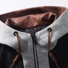 Herrenjacken Hip Hop Mit Kapuze Herren Harajuku Brief Muster Drucken Patchwork Mäntel Frühling Herbst Lässige Lose College-Stil Jacke Unisex