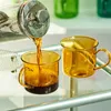 Muggar Set Glaskopp Modern kaffemugg Familj Par Vattenkopp Dricksglas Värmebeständig Presentförpackning 200ml R230712