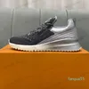 2023-Desginer Run Away Herr Fritidsskor Fullstickad Gradient Runner Low Top Sneaker Herrträningsskor Löparsko storlek 38-46