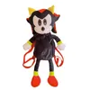 2023 Cartoon Sonic Doll рюкзак плюш -игрушка детская школьная сумка для детских подарков