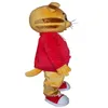 Traje de mascote inteiro daniel tiger para adulto animal vermelho grande festa de carnaval de halloween 293j