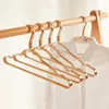 Hangers Racks Clothes Hanger 5/10pcs Aluminium Alloy Coat Hangers Anti-slip Drying Rack Wardrobe Space Saver Cloth Storage Rack Clothes Horse 230711