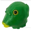 Maski imprezowe nowość lateksowa zielona maska z głową ryby-otwarte usta zwierząt rekwizyt Cosplay dla reklam Drop Delivery Home Garden świąteczne materiały Dhcbm