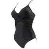 Women's Swimwear High Cut Swimsuit Woman 2023 One Piece For Women Solid Push Up Bathing Suit Beachwear Female Bodysuit