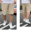 Shorts pour hommes grande taille 9XL Streetwear 2023 été coton poche latérale culotte mâle taille élastique décontracté Cargo longueur au genou