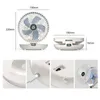 Electric Fans Wall-Mounted Desktop Fan Type-C Charging Portable Table Fans Speeds Silent Brushless Motor Foldable Air Cooler for Home Office