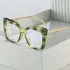 Солнцезащитные очки Big Square Green Glockes Women Vintage Негабаритные голубые световые очки